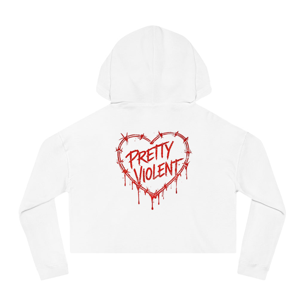 Pretty Violent Cropped Hoodie