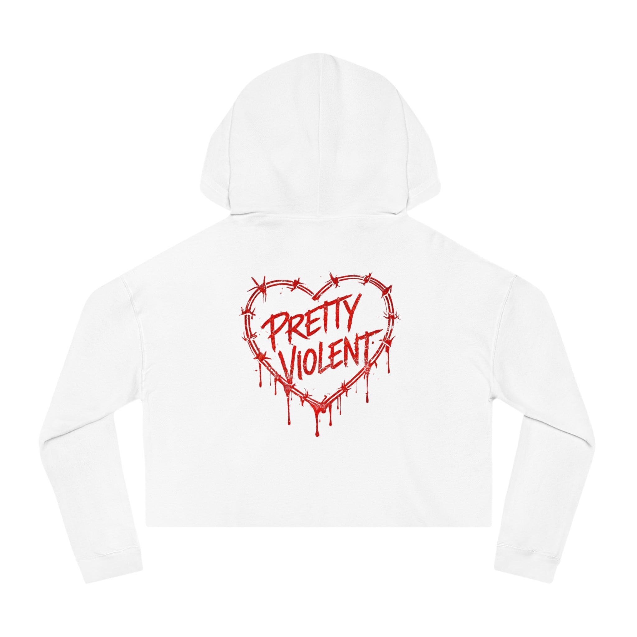 Pretty Violent Cropped Hoodie