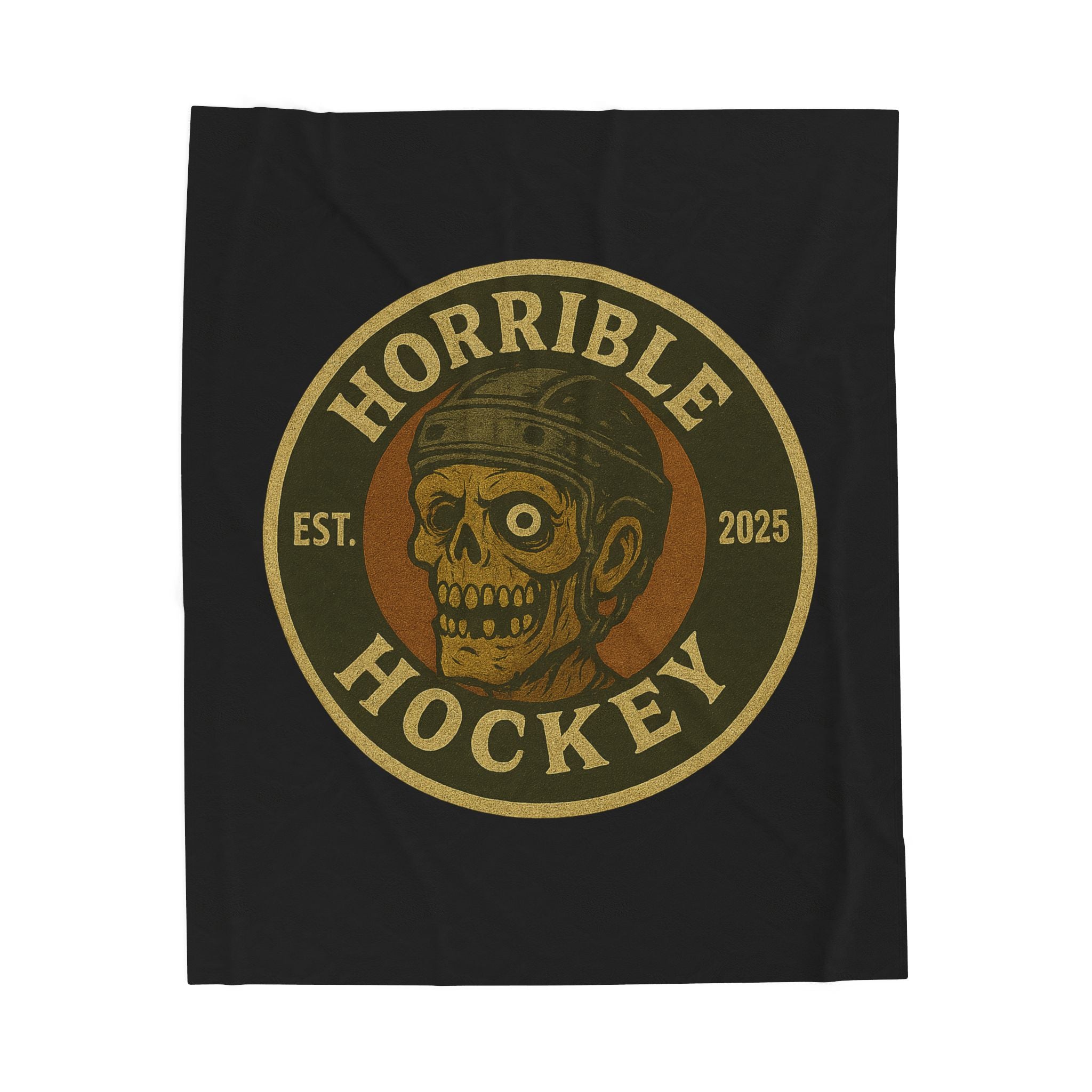Horrible Hockey Velveteen Plush Blanket