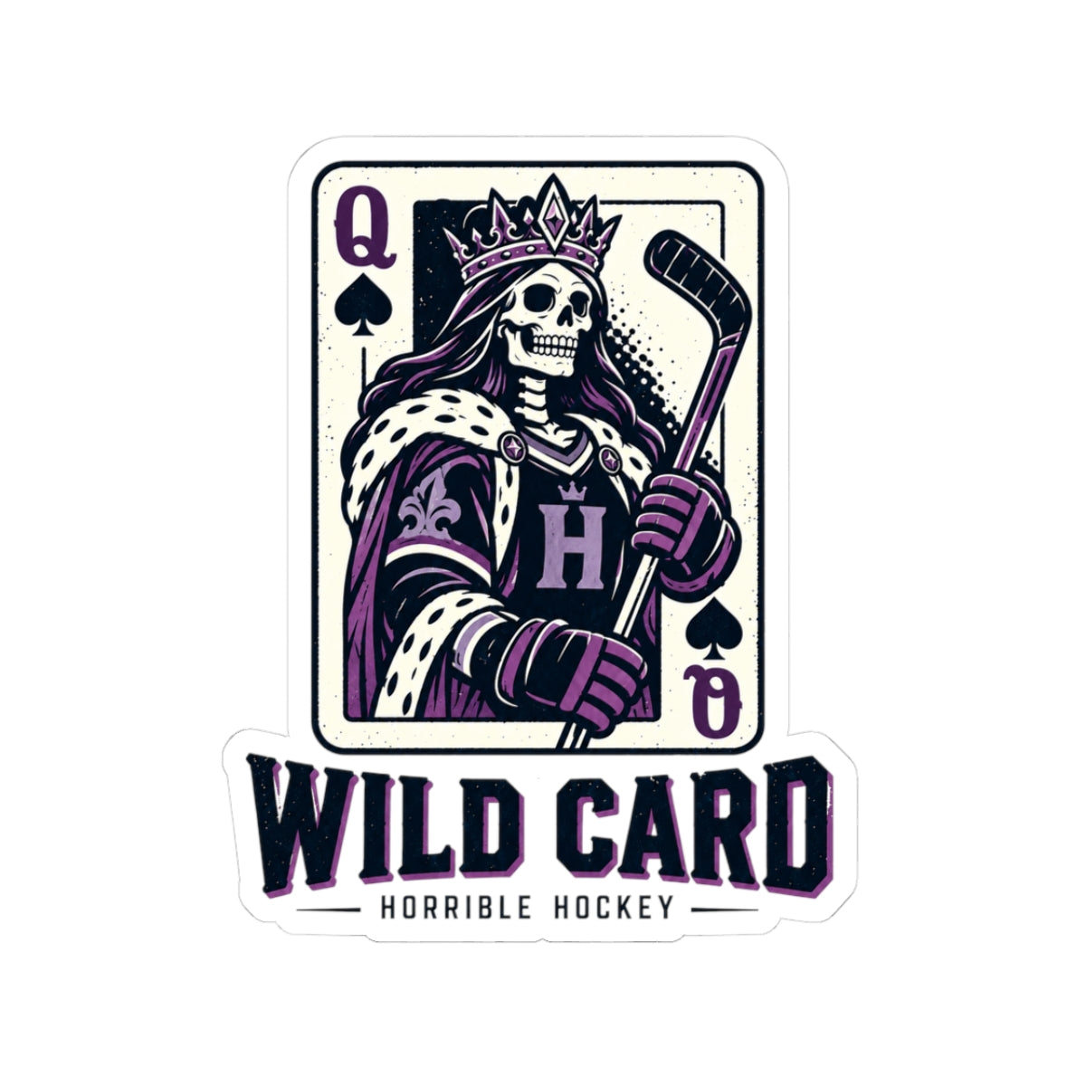 Wild Card Queen Sticker