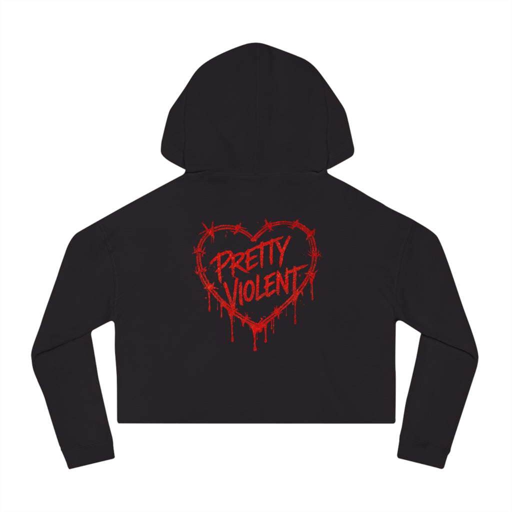 Pretty Violent Cropped Hoodie