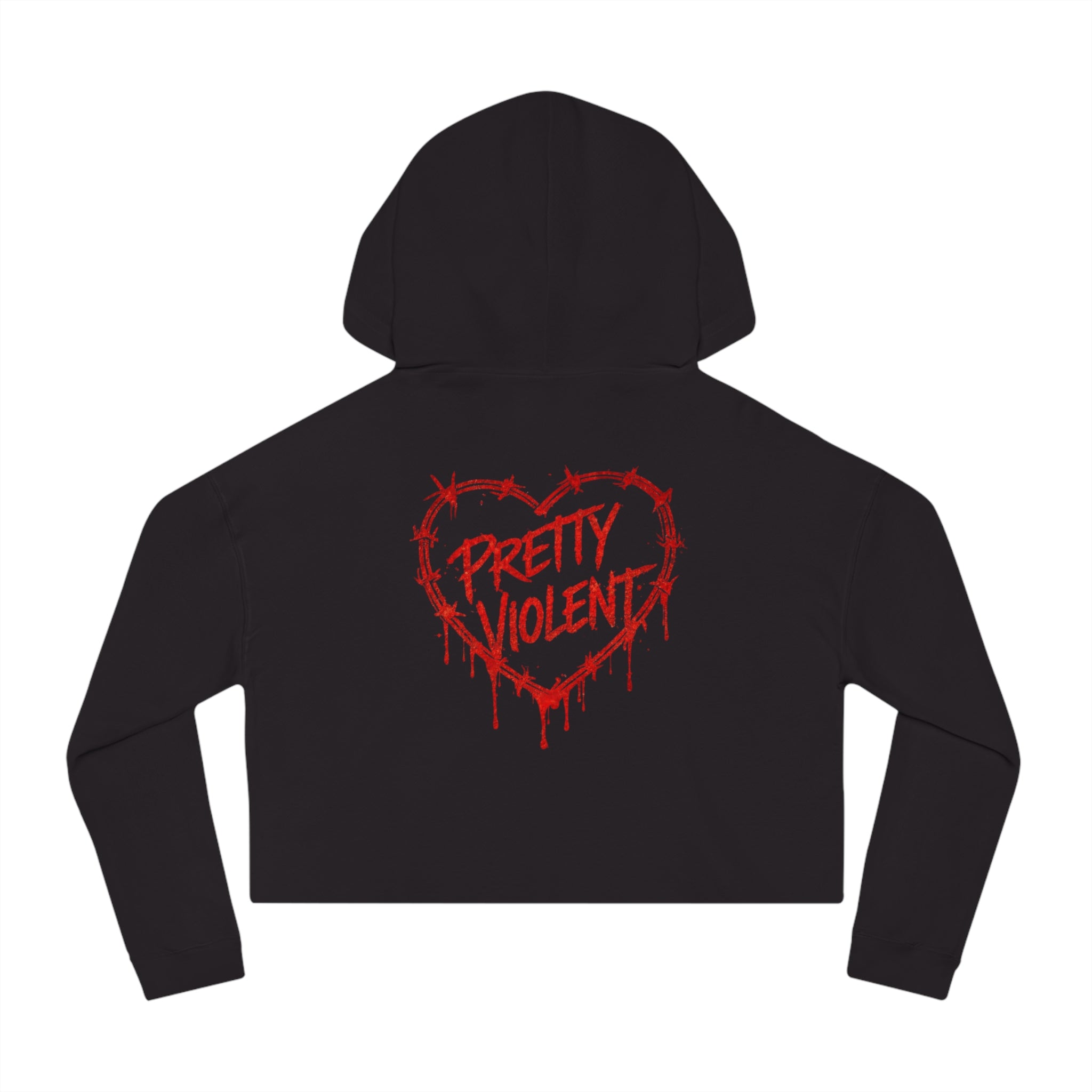 Pretty Violent Cropped Hoodie